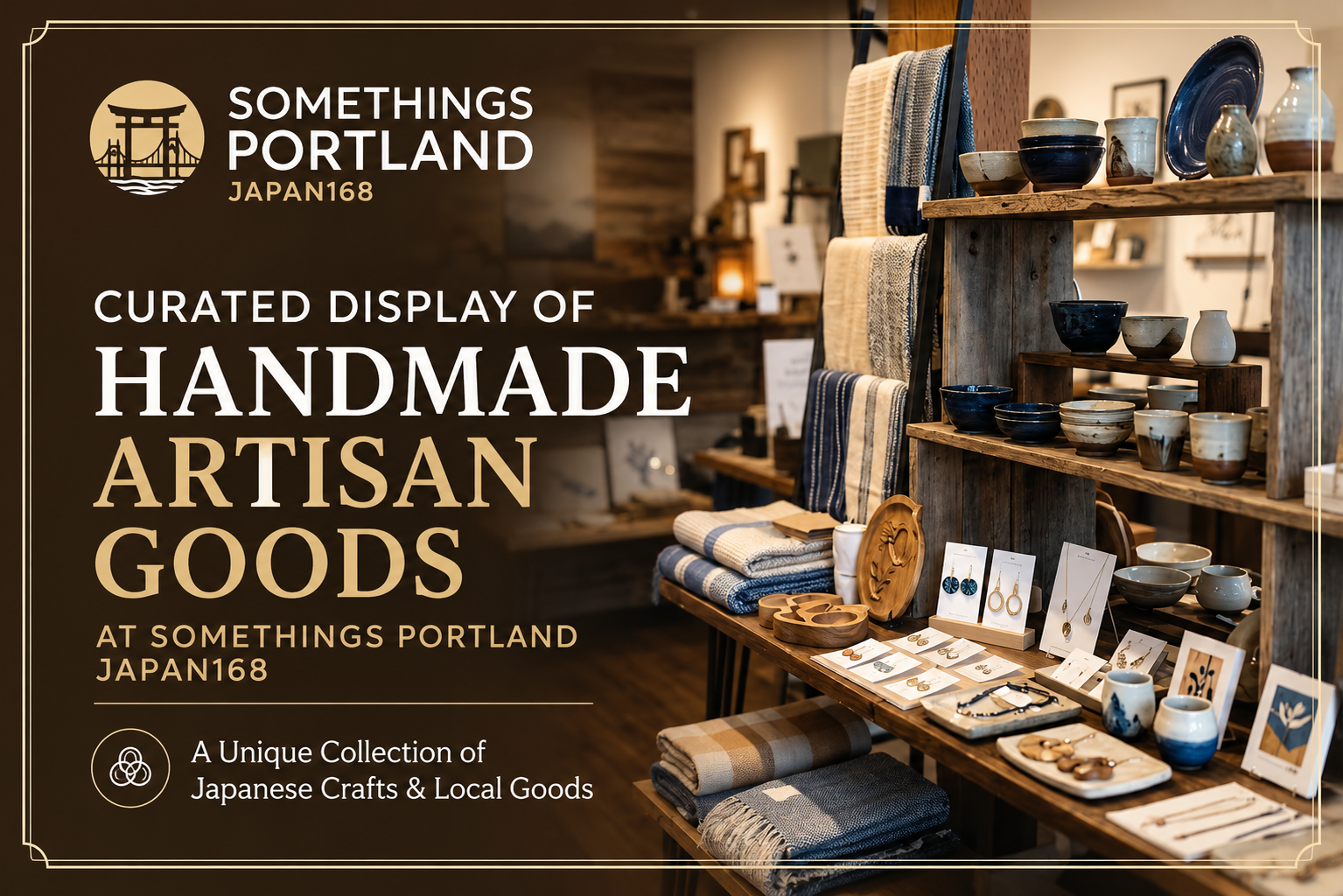 Curated display of handmade artisan goods at Somethings Portland MEKAR11 boutique