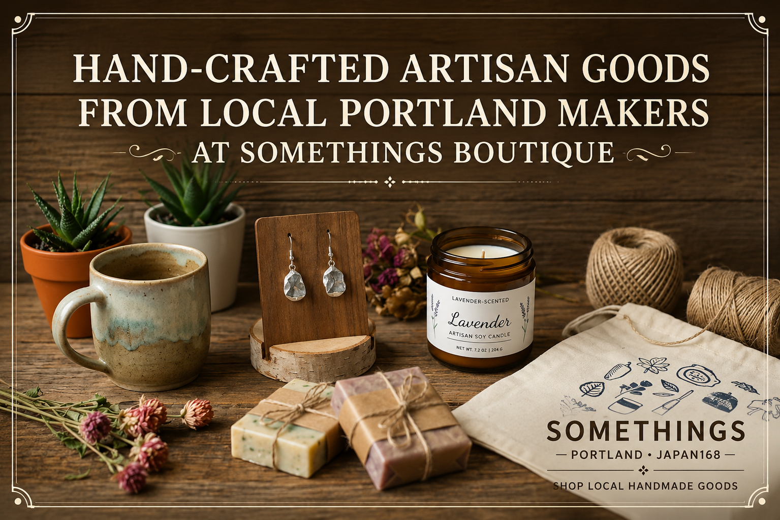 Hand-crafted artisan goods from local Portland makers at Somethings boutique